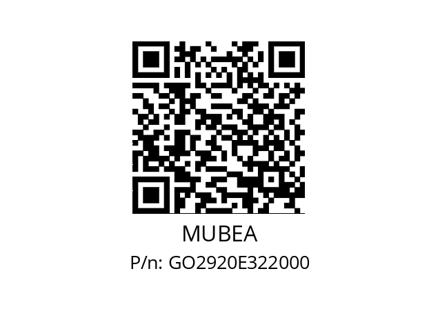   MUBEA GO2920E322000