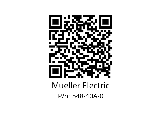   Mueller Electric 548-40A-0