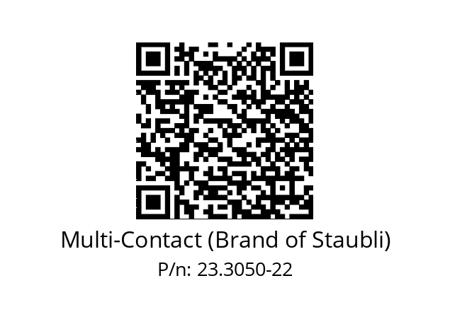   Multi-Contact (Brand of Staubli) 23.3050-22