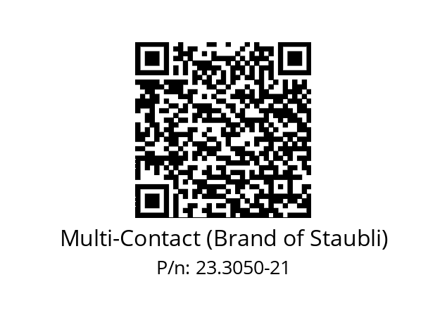   Multi-Contact (Brand of Staubli) 23.3050-21