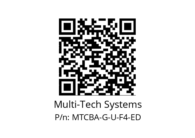   Multi-Tech Systems MTCBA-G-U-F4-ED