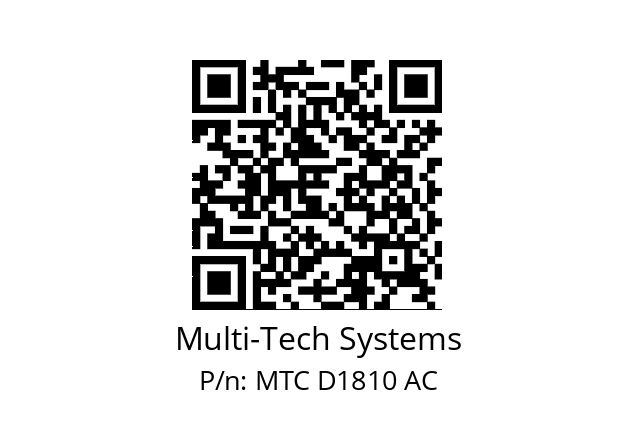   Multi-Tech Systems MTC D1810 AC