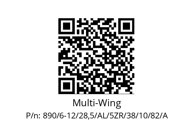   Multi-Wing 890/6-12/28,5/AL/5ZR/38/10/82/A