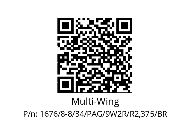   Multi-Wing 1676/8-8/34/PAG/9W2R/R2,375/BR