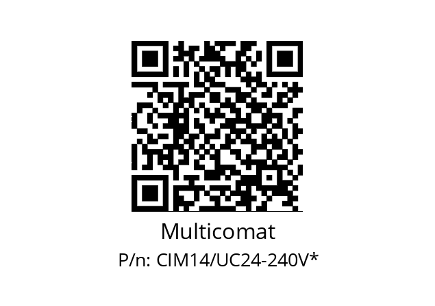   Multicomat CIM14/UC24-240V*