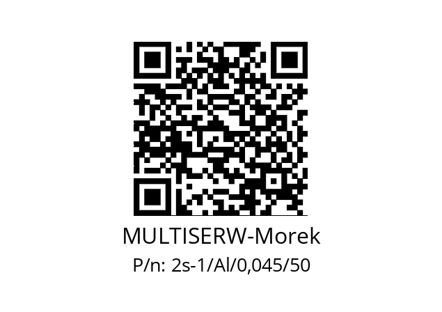   MULTISERW-Morek 2s-1/Al/0,045/50