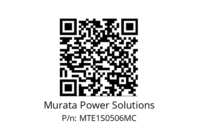   Murata Power Solutions MTE1S0506MC