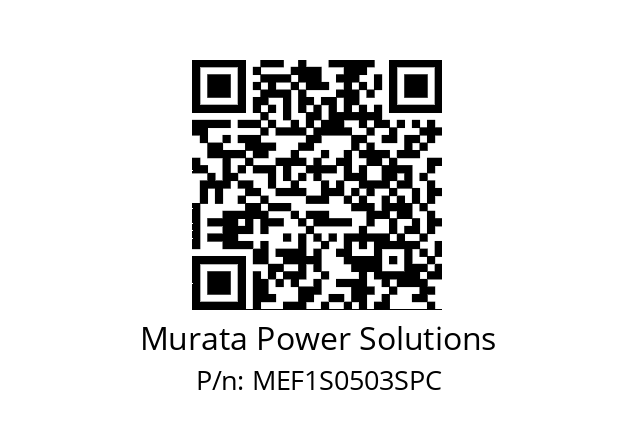   Murata Power Solutions MEF1S0503SPC