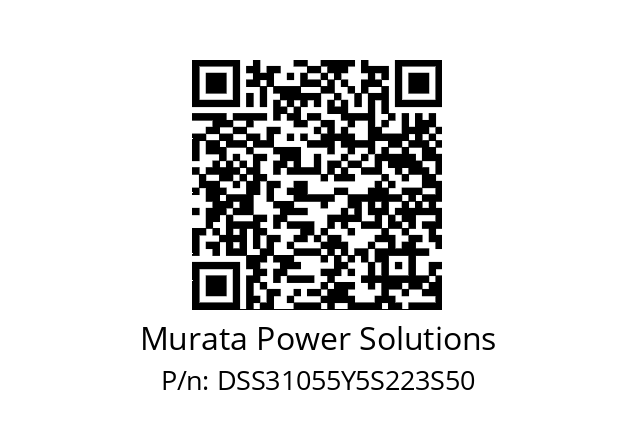   Murata Power Solutions DSS31055Y5S223S50