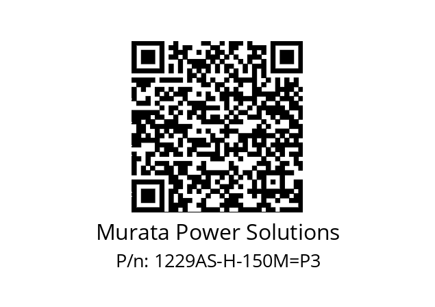   Murata Power Solutions 1229AS-H-150M=P3