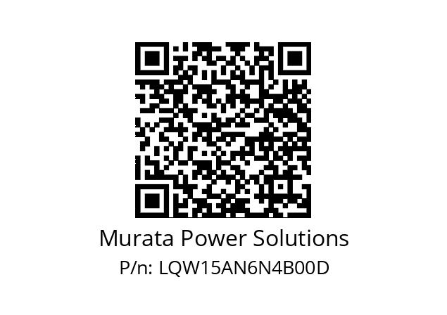   Murata Power Solutions LQW15AN6N4B00D