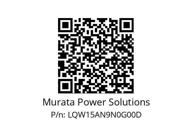   Murata Power Solutions LQW15AN9N0G00D