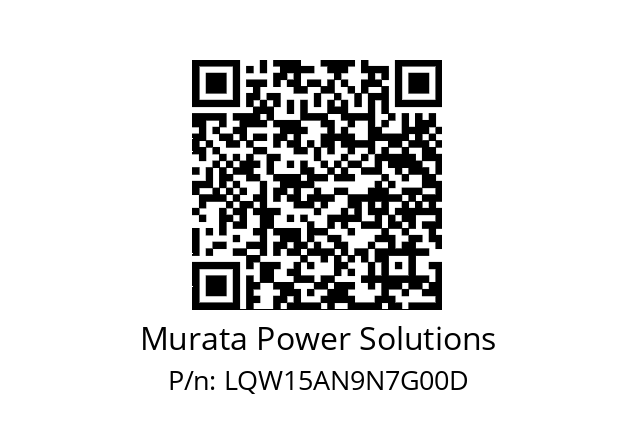   Murata Power Solutions LQW15AN9N7G00D