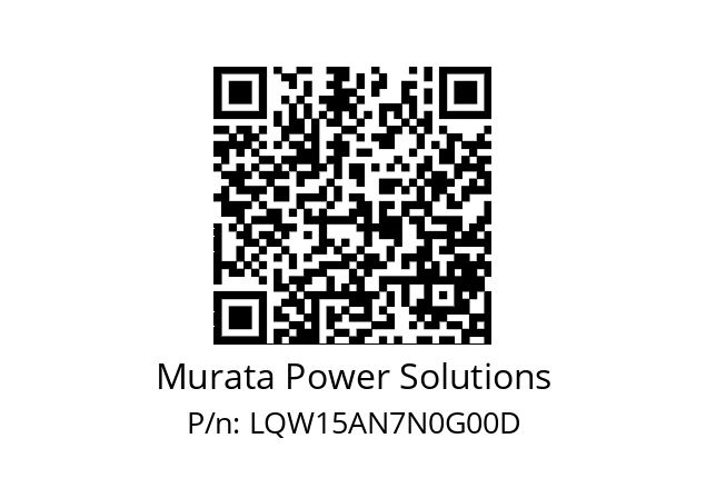   Murata Power Solutions LQW15AN7N0G00D