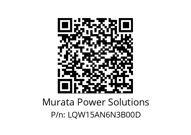   Murata Power Solutions LQW15AN6N3B00D