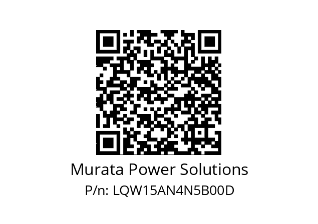   Murata Power Solutions LQW15AN4N5B00D