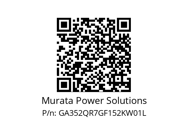   Murata Power Solutions GA352QR7GF152KW01L