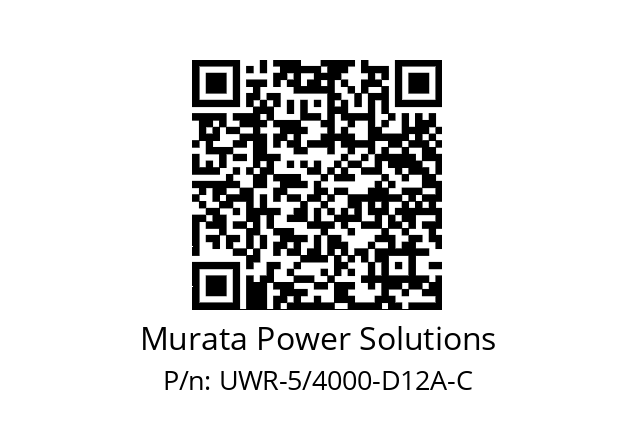   Murata Power Solutions UWR-5/4000-D12A-C