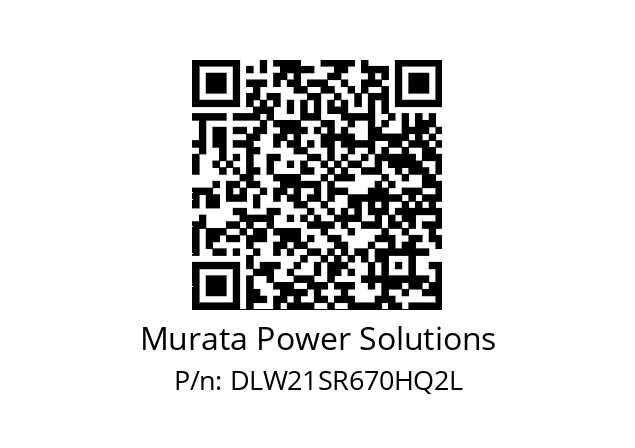   Murata Power Solutions DLW21SR670HQ2L