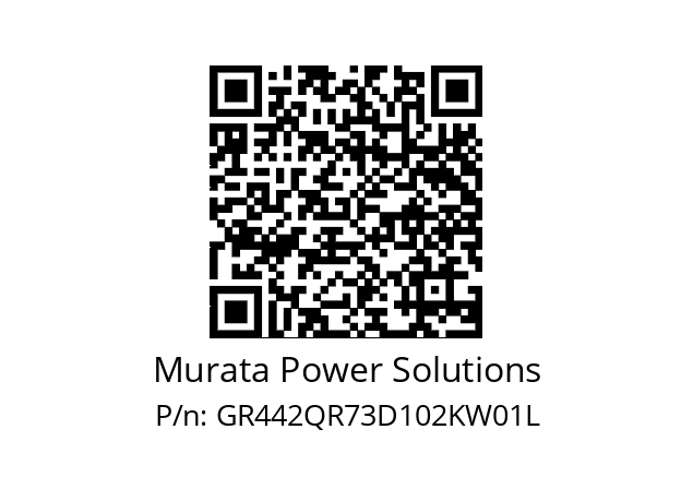   Murata Power Solutions GR442QR73D102KW01L