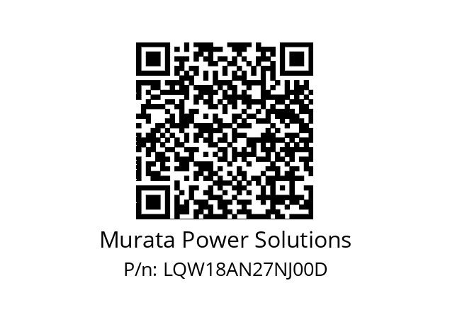   Murata Power Solutions LQW18AN27NJ00D