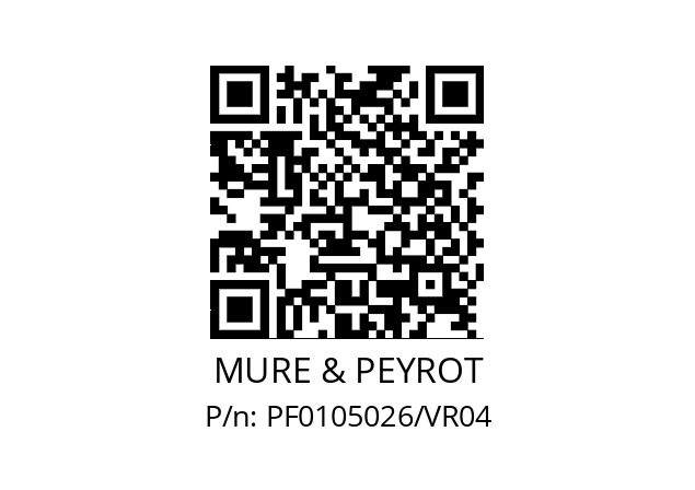   MURE & PEYROT PF0105026/VR04