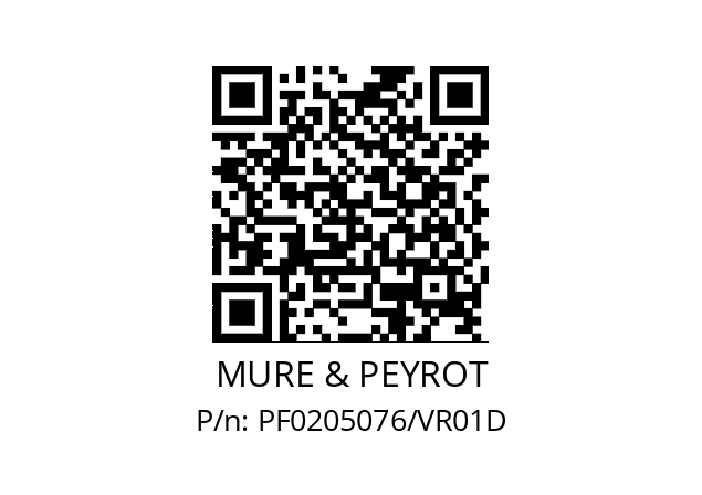   MURE & PEYROT PF0205076/VR01D