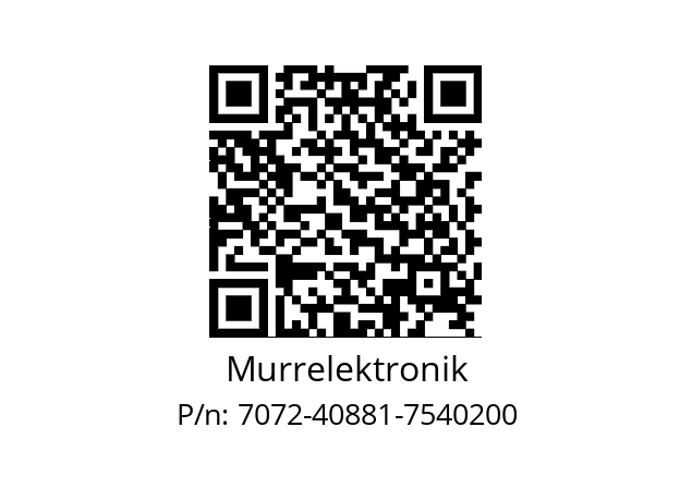   Murrelektronik 7072-40881-7540200