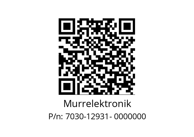   Murrelektronik 7030-12931- 0000000