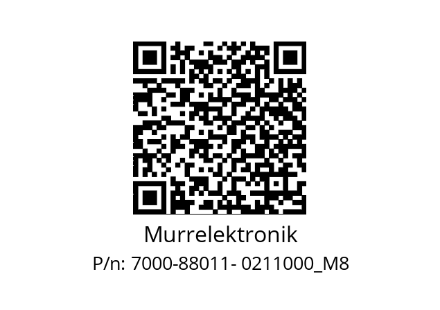   Murrelektronik 7000-88011- 0211000_M8