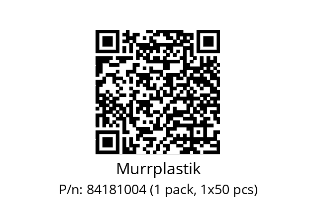   Murrplastik 84181004 (1 pack, 1x50 pcs)