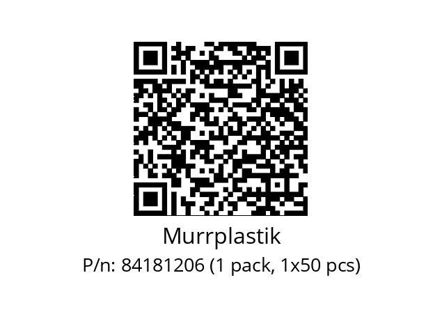   Murrplastik 84181206 (1 pack, 1x50 pcs)