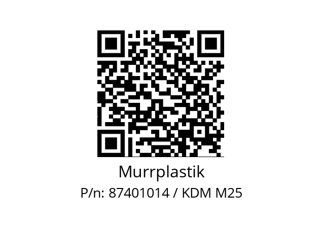   Murrplastik 87401014 / KDM M25