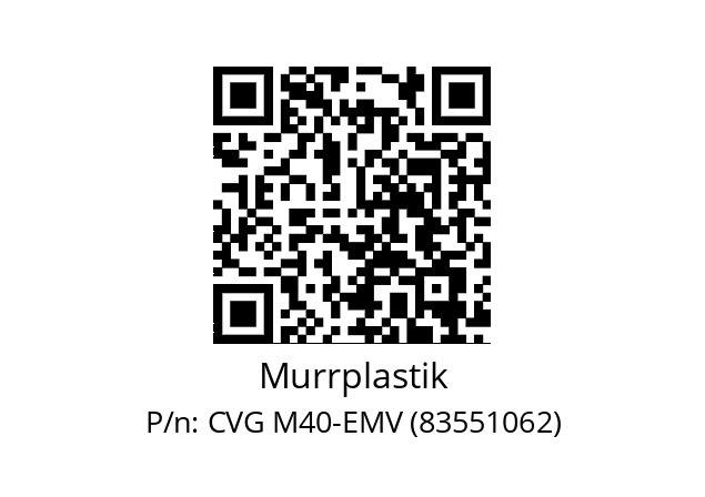   Murrplastik CVG M40-EMV (83551062)