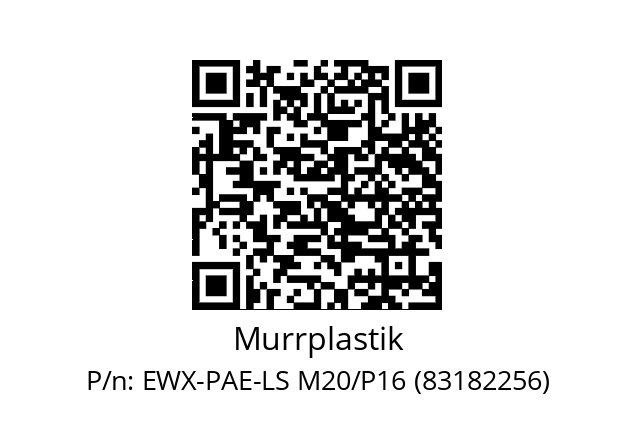   Murrplastik EWX-PAE-LS M20/P16 (83182256)