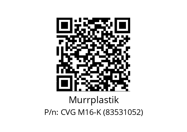   Murrplastik CVG M16-K (83531052)