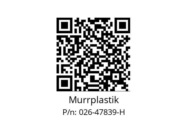   Murrplastik 026-47839-H