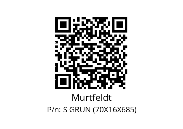   Murtfeldt S GRUN (70X16X685)