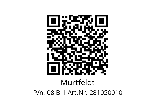   Murtfeldt 08 B-1 Art.Nr. 281050010