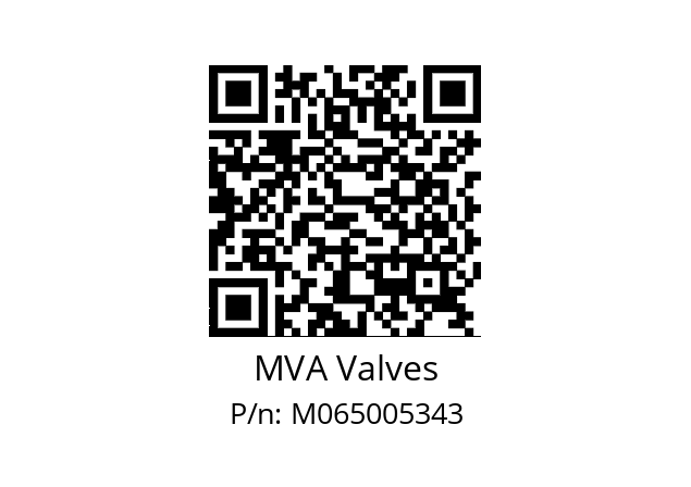   MVA Valves M065005343