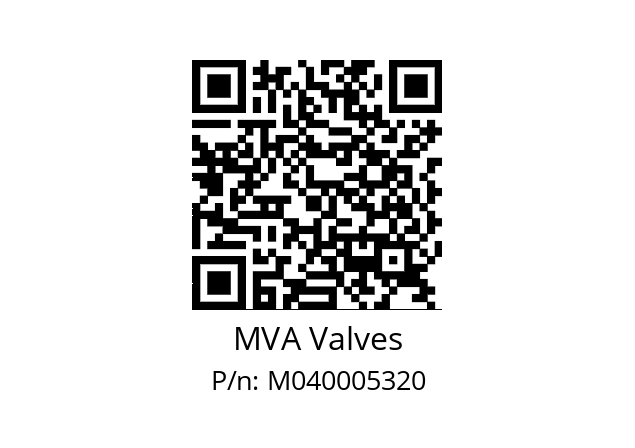   MVA Valves M040005320