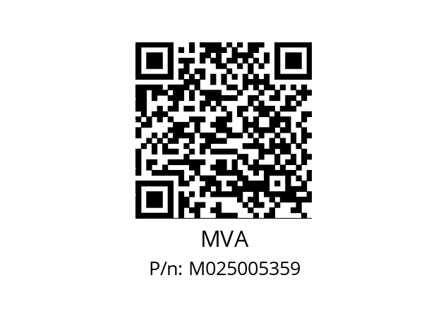   MVA M025005359