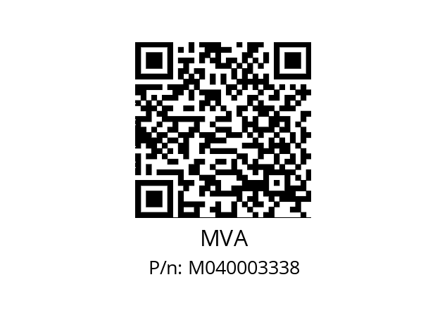   MVA M040003338