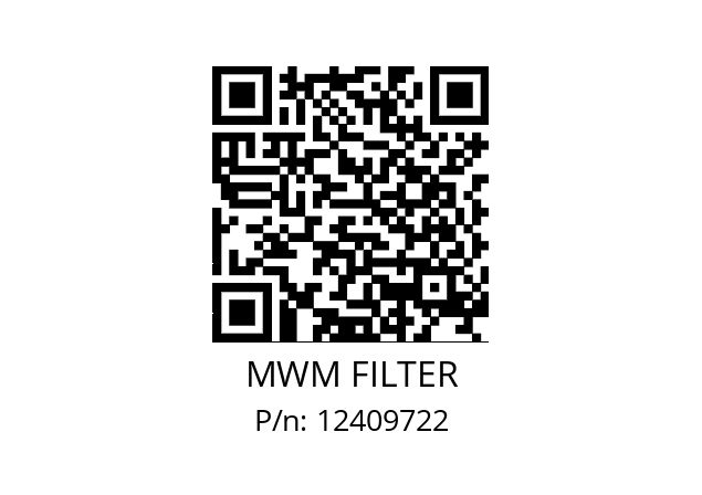   MWM FILTER 12409722