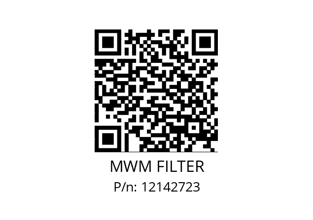   MWM FILTER 12142723