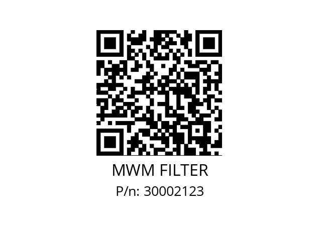  12284663 MWM FILTER 30002123