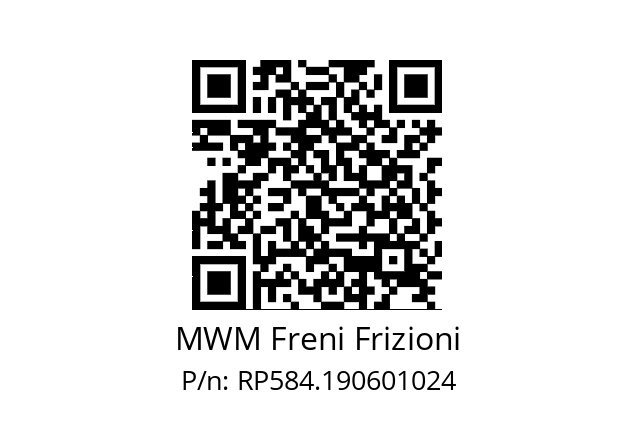   MWM Freni Frizioni RP584.190601024