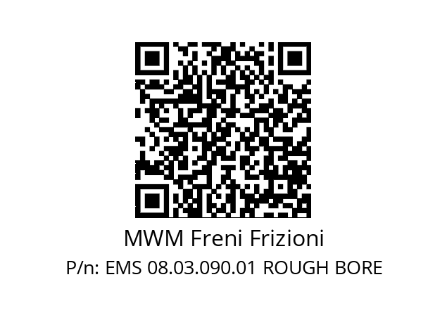   MWM Freni Frizioni EMS 08.03.090.01 ROUGH BORE