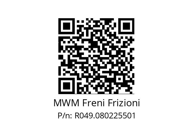   MWM Freni Frizioni R049.080225501