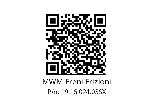   MWM Freni Frizioni 19.16.024.03SX